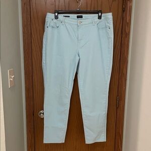 Talbots UEC Sz 18X Slim Ankle Light Blue Jeans